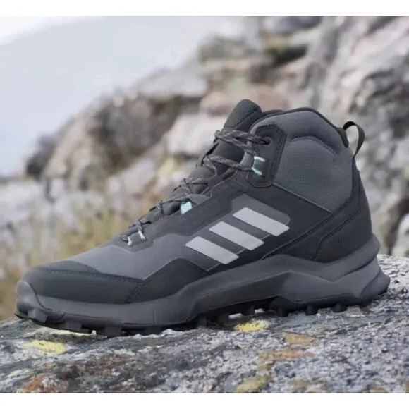 Adidas Terrex Mid Goretex Hiking Shoes Black Gray New Womens 11.5 New Fast Ship