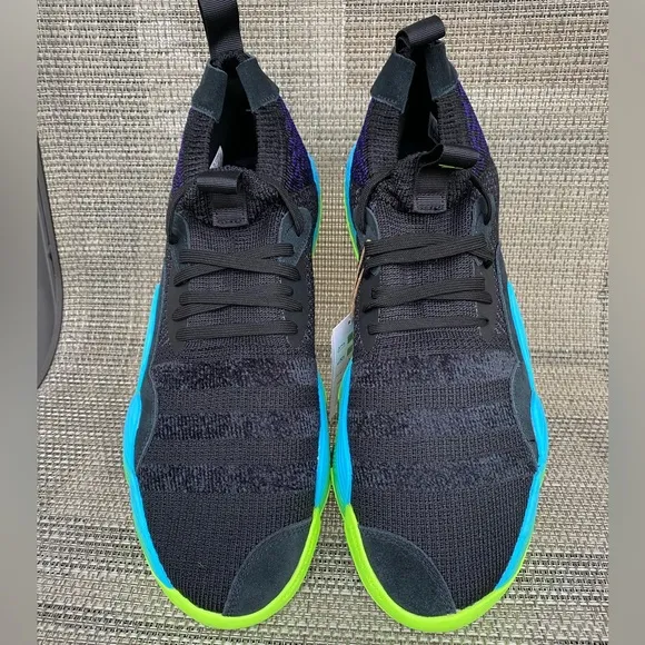 adidas Trae Young 2 Men's Black Blue Green H06473 Basketball Sneaker Shoes Sz 13