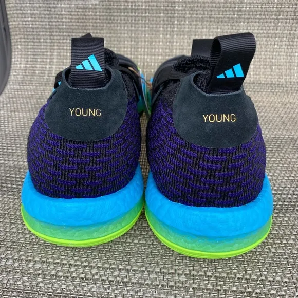 adidas Trae Young 2 Men's Black Blue Green H06473 Basketball Sneaker Shoes Sz 13