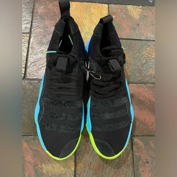 adidas Trae Young 2 Men's Black Blue Green H06473 Basketball Sneaker Shoes Sz 13