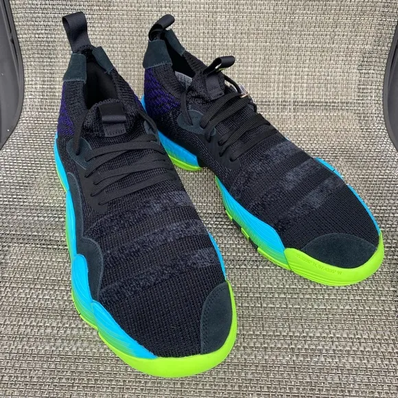 adidas Trae Young 2 Men's Black Blue Green H06473 Basketball Sneaker Shoes Sz 13