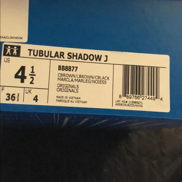 Adidas Tubular Shadow J size 4.5y
