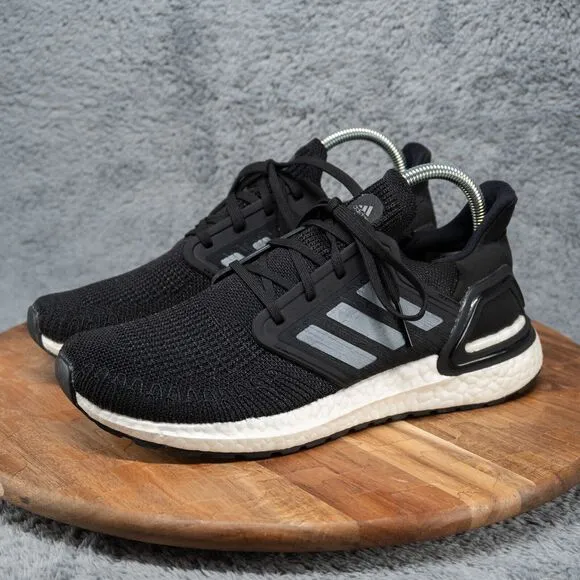 ADIDAS UltraBoost 20 Running Shoes Men 7.5/ Women 9 Black EF1043
