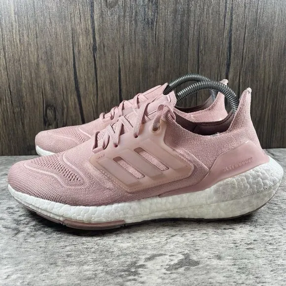 Adidas Women Size 9 ULTRABOOST 22 Mauve Pink GX5592 Running Sneakers Shoes