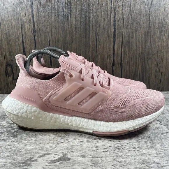 Adidas Women Size 9 ULTRABOOST 22 Mauve Pink GX5592 Running Sneakers Shoes