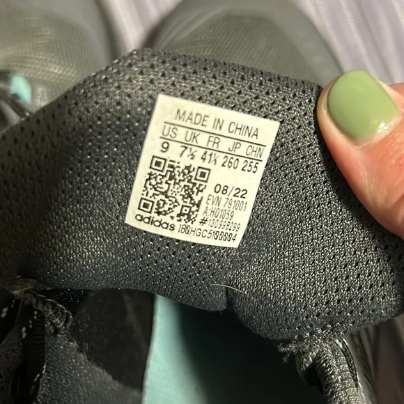 Adidas Women's Terrex AX4 Black Teal Grey Trail Shoes Size 9