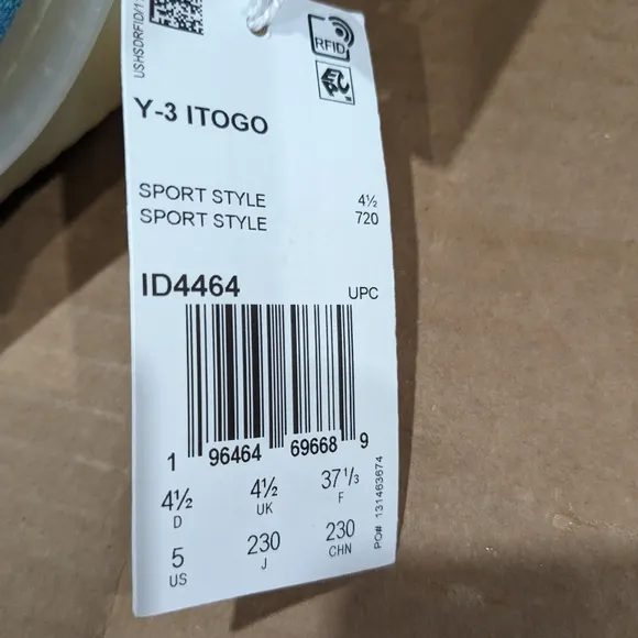 Adidas Y-3 ITOGO shoes vapor blue size 5 men brand new $600 value shoes