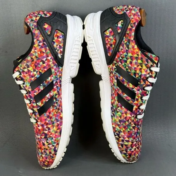 adidas ZX Flux Multi-Color Prism sneaker shoes men size 12