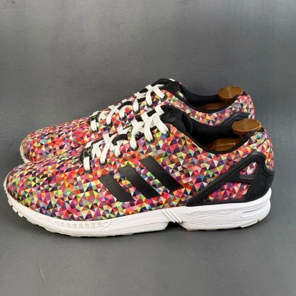 adidas ZX Flux Multi-Color Prism sneaker shoes men size 12