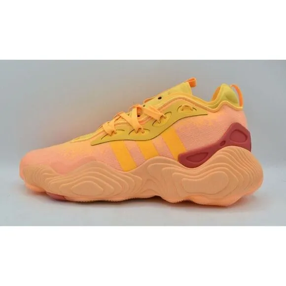 Adidas Mens Size 10 Trae Young 3 Acid Orange Spark Basketball Shoes Sneakers