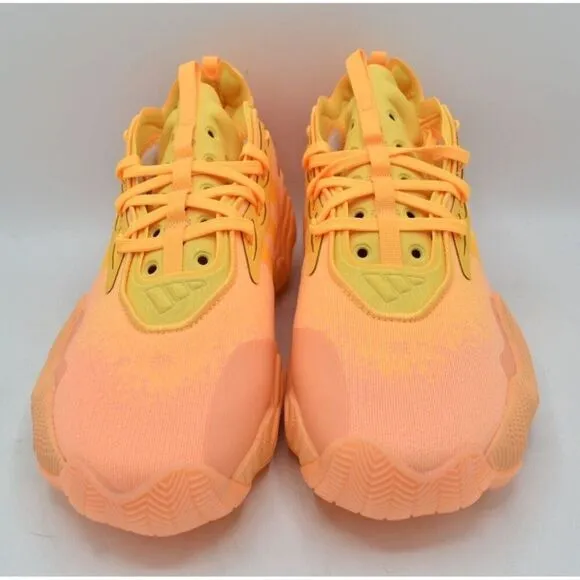 Adidas Mens Size 10 Trae Young 3 Acid Orange Spark Basketball Shoes Sneakers