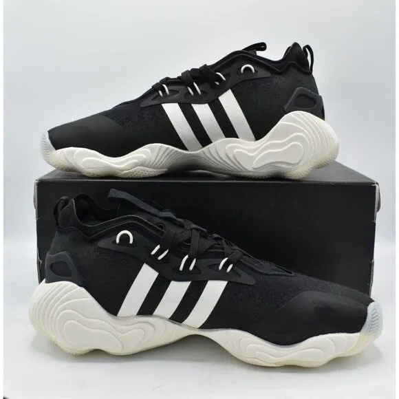 Adidas Mens Size 11 Trae Young 3 Black White Carbon Basketball Shoes Sneakers