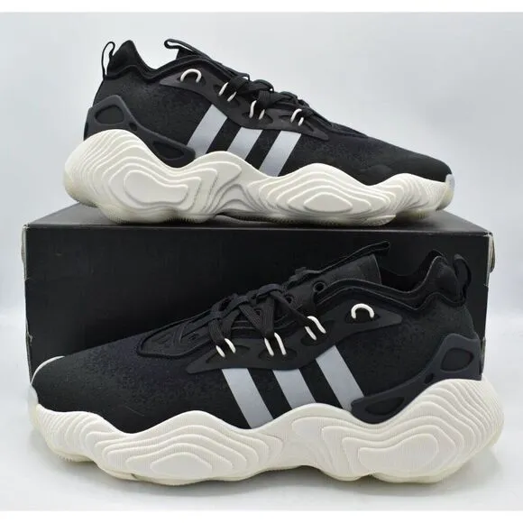 Adidas Mens Size 11 Trae Young 3 Black White Carbon Basketball Shoes Sneakers