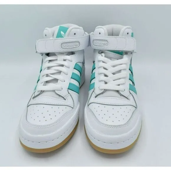 Adidas Originals Womens Size 9.5 Forum Mid White Mint Gum Sneakers Shoes GY3672