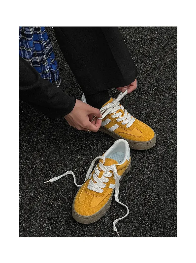 ADVBRIDGE  -  New Fashion Trend Women's Casual Shoes College Style Wide Toe Soft Comfortable Flat Shoes Outdoor Casual Sports Shoes