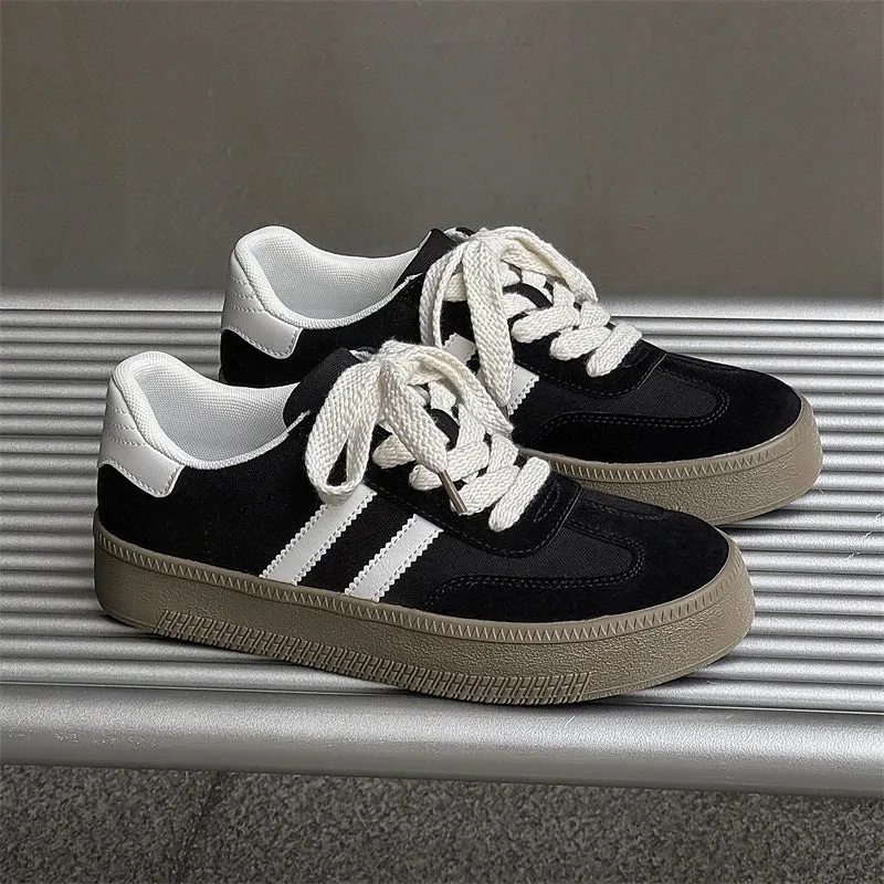 ADVBRIDGE  -  New Fashion Trend Women's Casual Shoes College Style Wide Toe Soft Comfortable Flat Shoes Outdoor Casual Sports Shoes
