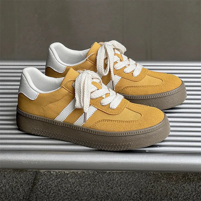 ADVBRIDGE  -  New Fashion Trend Women's Casual Shoes College Style Wide Toe Soft Comfortable Flat Shoes Outdoor Casual Sports Shoes