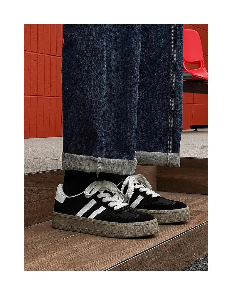 ADVBRIDGE  -  New Fashion Trend Women's Casual Shoes College Style Wide Toe Soft Comfortable Flat Shoes Outdoor Casual Sports Shoes