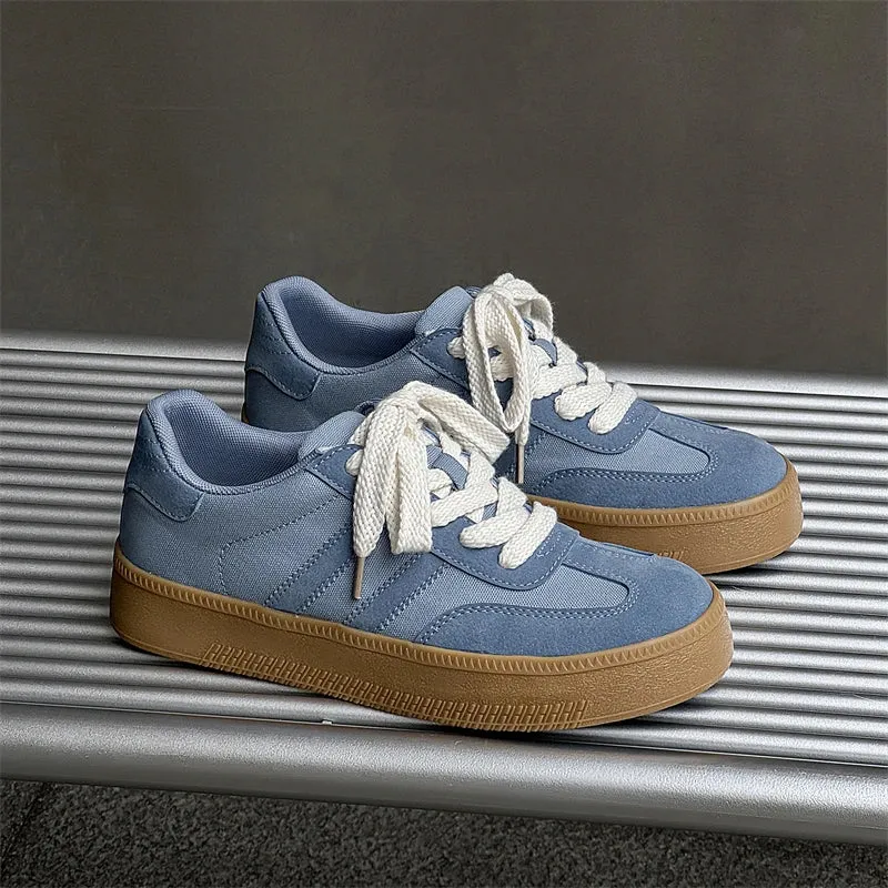 ADVBRIDGE  -  New Fashion Trend Women's Casual Shoes College Style Wide Toe Soft Comfortable Flat Shoes Outdoor Casual Sports Shoes