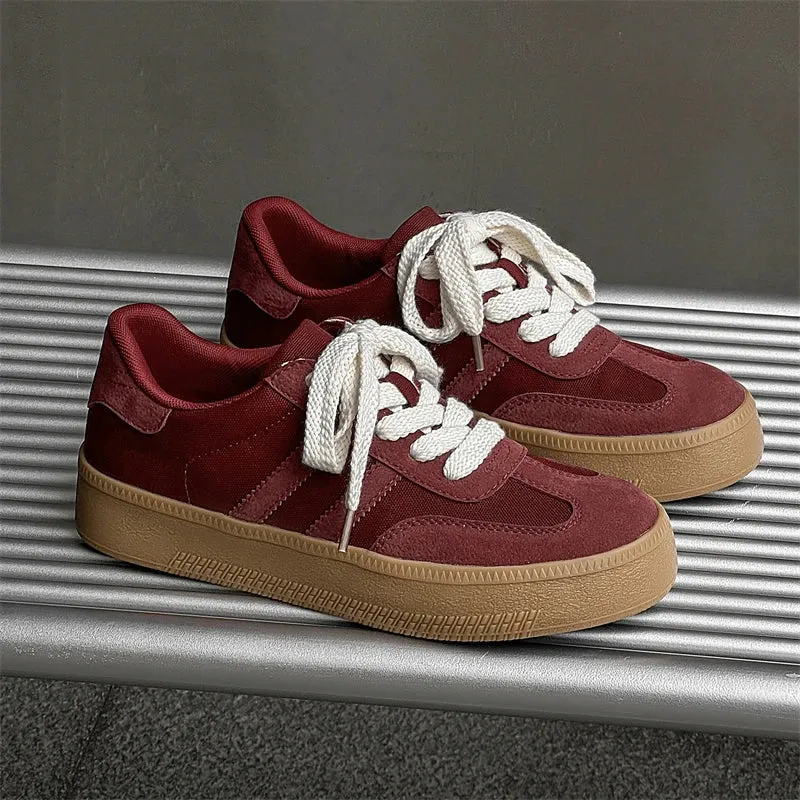 ADVBRIDGE  -  New Fashion Trend Women's Casual Shoes College Style Wide Toe Soft Comfortable Flat Shoes Outdoor Casual Sports Shoes