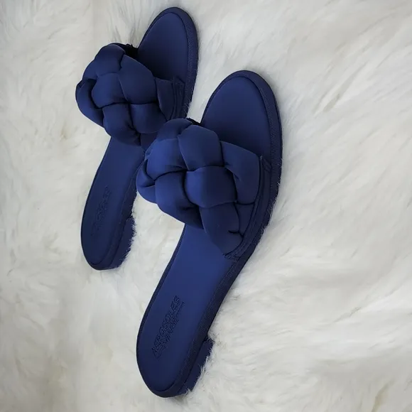 Aerosoles Brad Slip On Slipper Sandals Navy Blue