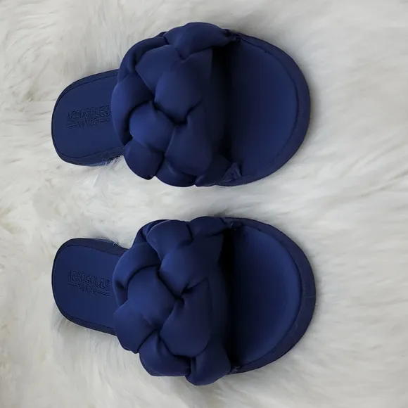 Aerosoles Brad Slip On Slipper Sandals Navy Blue