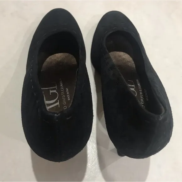 AGL Black Suede Heels / Pumps