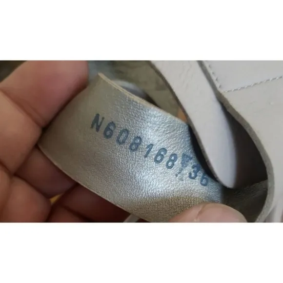 AGL Platform Ankle Quarter Strap Sandal Metallic Silver Size 36/6.5