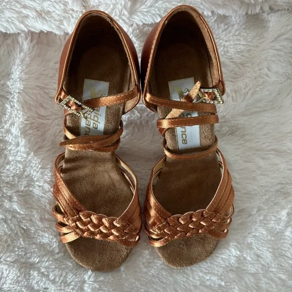 Aida Andra Latin Heels - Size 21.5 / 2.5&quot; Heel