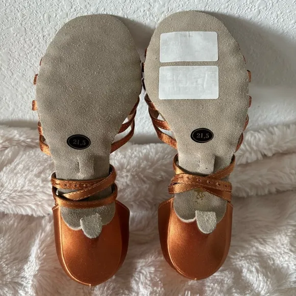 Aida Andra Latin Heels - Size 21.5 / 2.5&quot; Heel