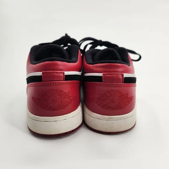 Air Jordan 1 Low Shoes Men Size 8 Women 9.5 Black Toe Retro 553558-116