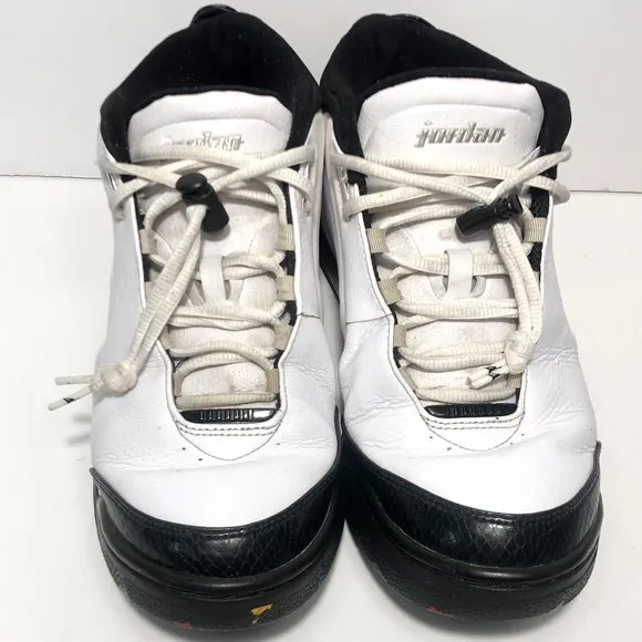 AIR JORDAN BIG FUND BLACK AND WHITE MEN SHOES 9.5