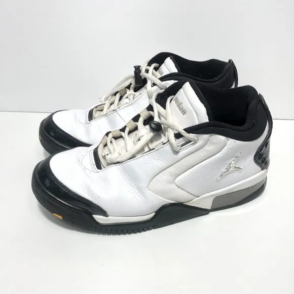 AIR JORDAN BIG FUND BLACK AND WHITE MEN SHOES 9.5