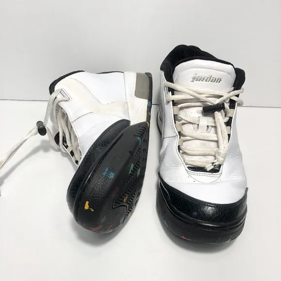 AIR JORDAN BIG FUND BLACK AND WHITE MEN SHOES 9.5