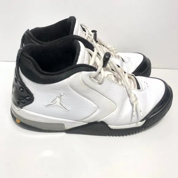 AIR JORDAN BIG FUND BLACK AND WHITE MEN SHOES 9.5
