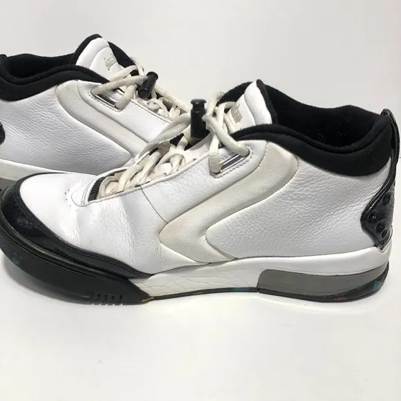 AIR JORDAN BIG FUND BLACK AND WHITE MEN SHOES 9.5