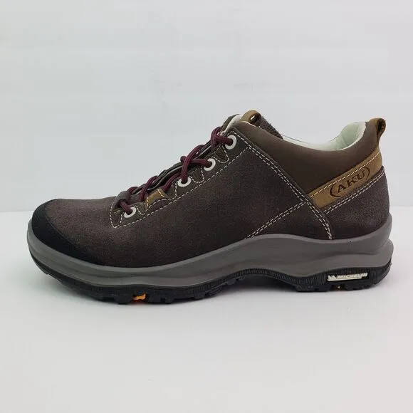 AKU La Val Low GTX Womens Sz 6.5 Mens Sz 5 Brown Suede Outdoors Hiking Shoes