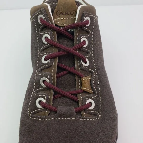 AKU La Val Low GTX Womens Sz 6.5 Mens Sz 5 Brown Suede Outdoors Hiking Shoes
