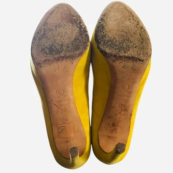 Alexander McQueen Authentic Yellow Suede Pumps