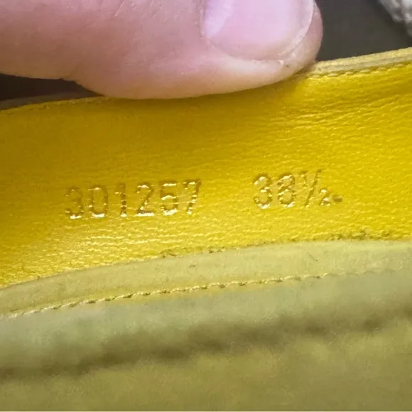 Alexander McQueen Authentic Yellow Suede Pumps