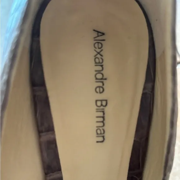 Alexandre Birman Women’s Gray Crocodile Heels Size 8