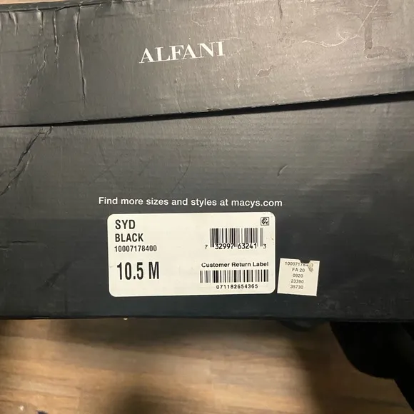 Alfani Chris Black Utility ankle boots Timeless 10.5. New In box