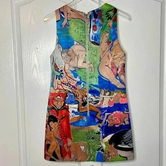 Alice   Olivia x Domingo Zapata CFDA Printed Mini Dress Size 2