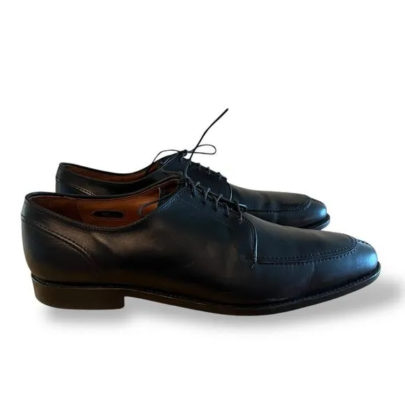 Allen Edmonds LaSalle Split Toe Oxford Shoes 13B Black Leather Classic Preppy