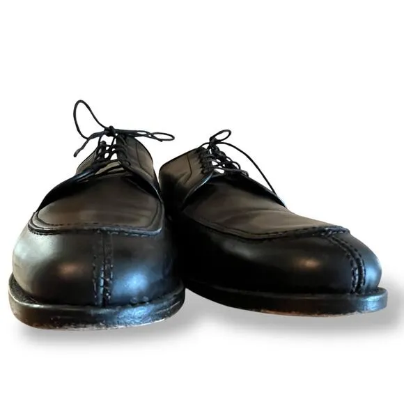 Allen Edmonds LaSalle Split Toe Oxford Shoes 13B Black Leather Classic Preppy