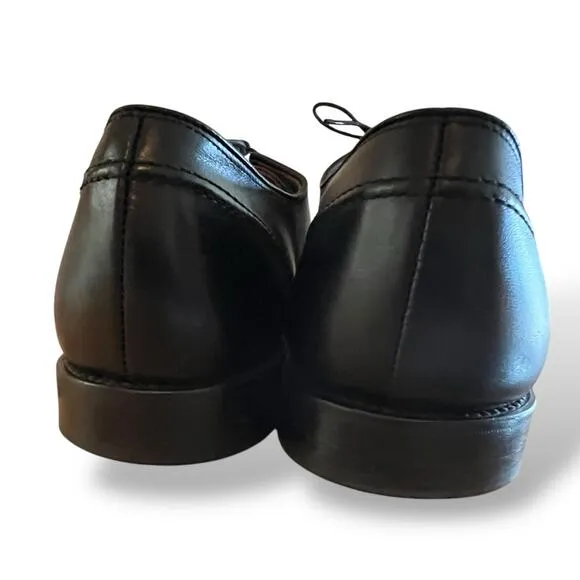 Allen Edmonds LaSalle Split Toe Oxford Shoes 13B Black Leather Classic Preppy