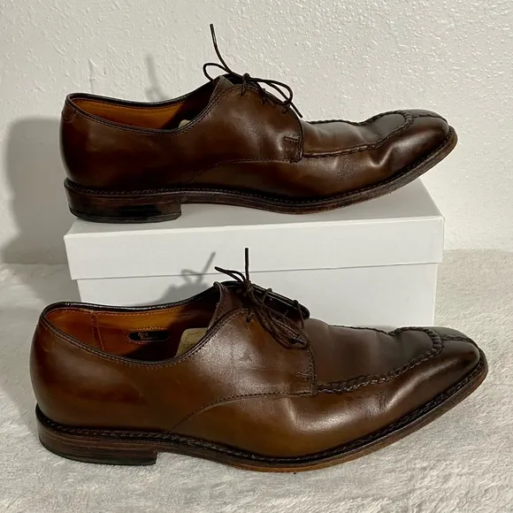 Allen Edmonds Parkway Brown Leather Oxford Dress Shoes Men’s Size 9 D Spilt Toe