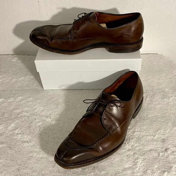 Allen Edmonds Parkway Brown Leather Oxford Dress Shoes Men’s Size 9 D Spilt Toe