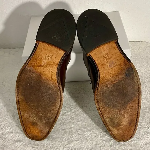 Allen Edmonds Parkway Brown Leather Oxford Dress Shoes Men’s Size 9 D Spilt Toe