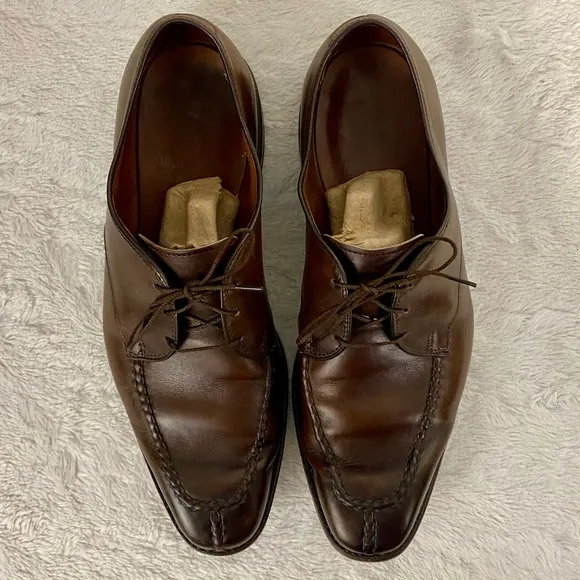 Allen Edmonds Parkway Brown Leather Oxford Dress Shoes Men’s Size 9 D Spilt Toe